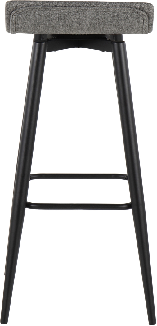 Walhill Gray Fabric Barstool, Set of 2 - Thumbnail - Image 5