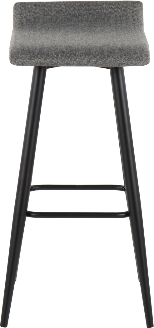 Walhill Gray Fabric Barstool, Set of 2 - Thumbnail - Image 6