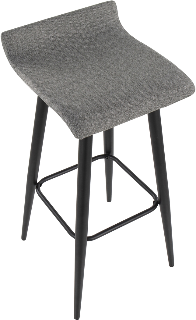Walhill Gray Fabric Barstool, Set of 2 - Thumbnail - Image 7