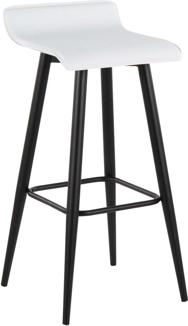 Walhill White Barstool, Set of 2 - Thumbnail - Image 2