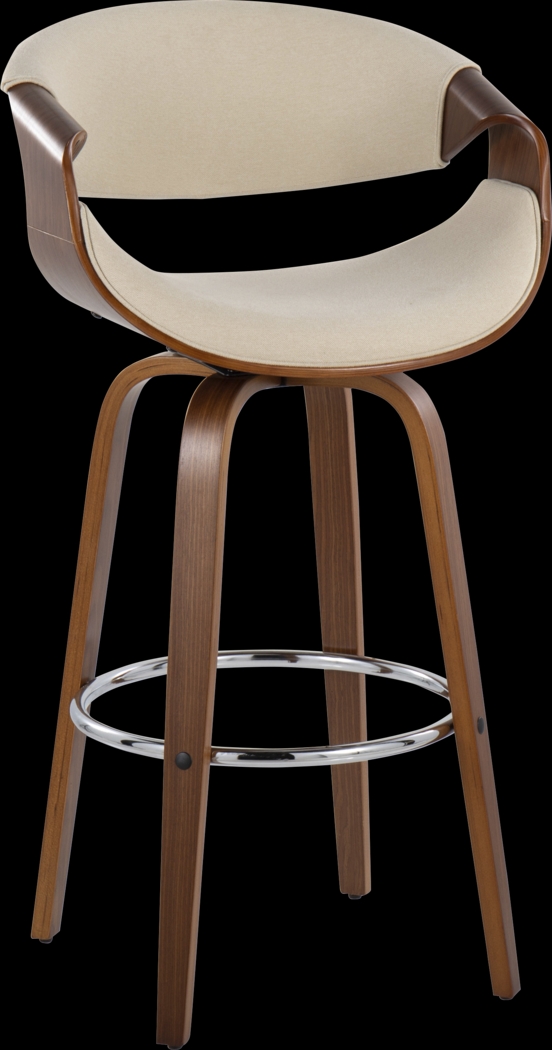Walincia Cream Barstool, Set of 2 - Thumbnail - Image 3