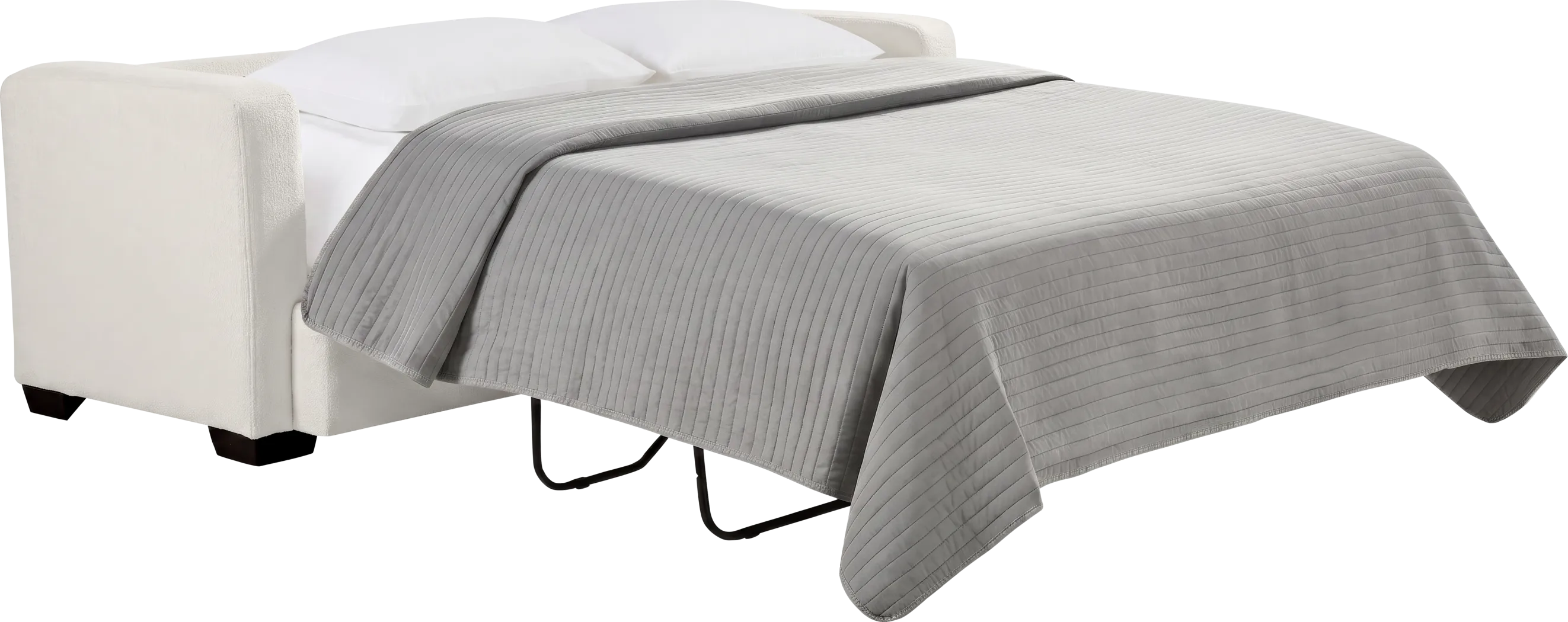 Wallace Cream Sleeper Sofa - Thumbnail - Image 2