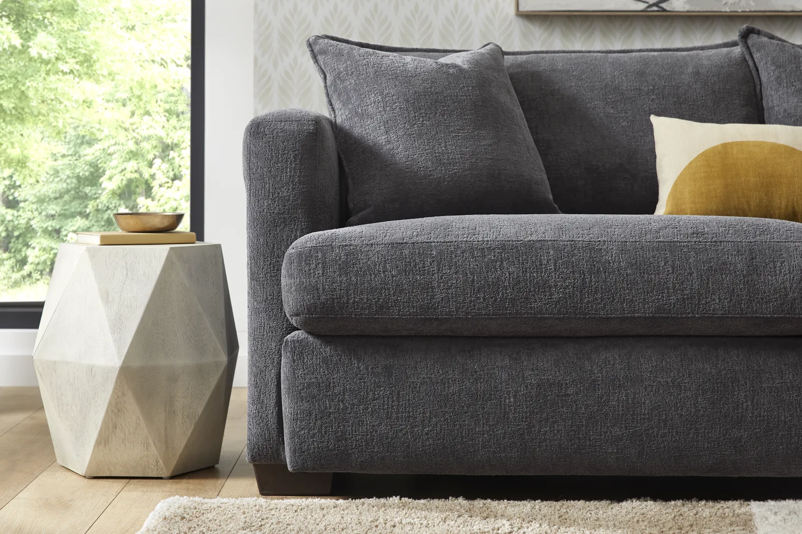 Wallace Gray 7 Pc Living Room with Sleeper Sofa - Thumbnail - Image 5