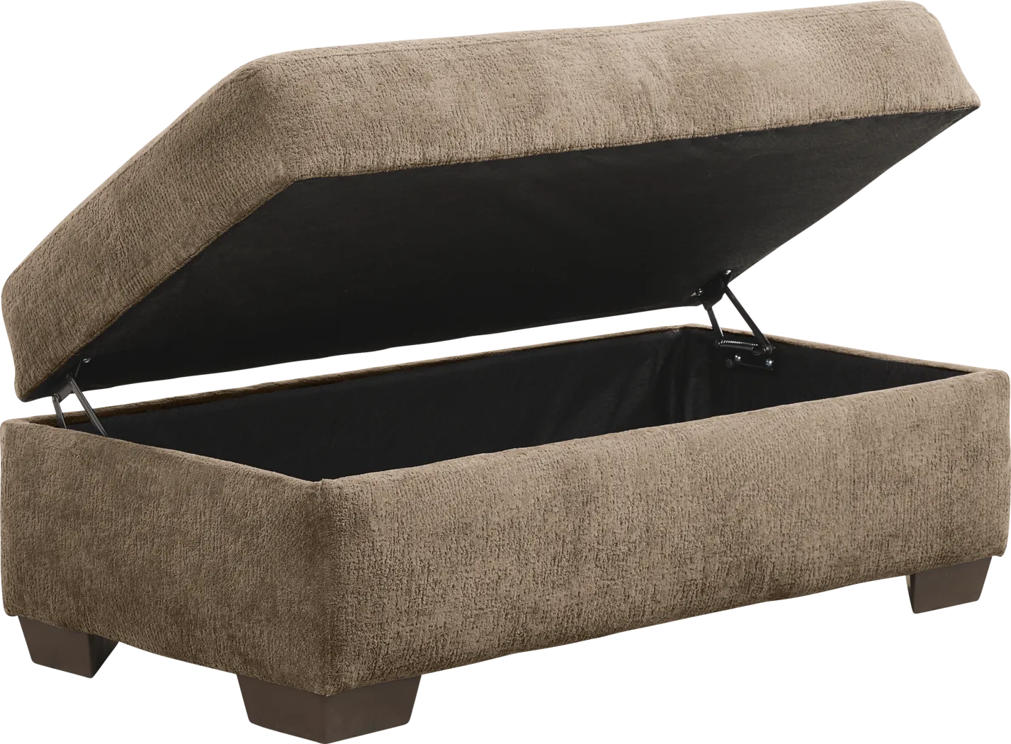 Wallace Tan Storage Ottoman - Thumbnail - Image 2