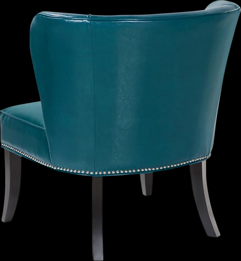 Wallach Blue Armless Accent Chair - Thumbnail - Image 3