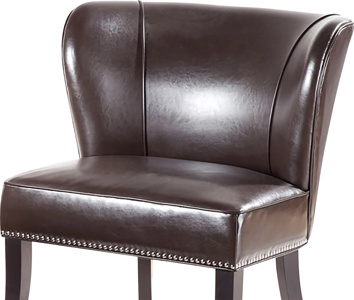Wallach Brown Armless Accent Chair - Thumbnail - Image 3