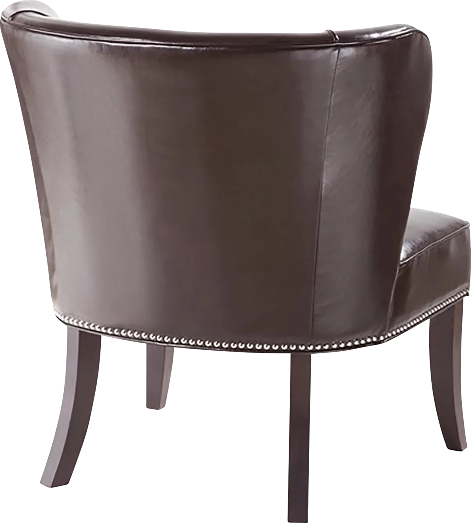 Wallach Brown Armless Accent Chair - Thumbnail - Image 5