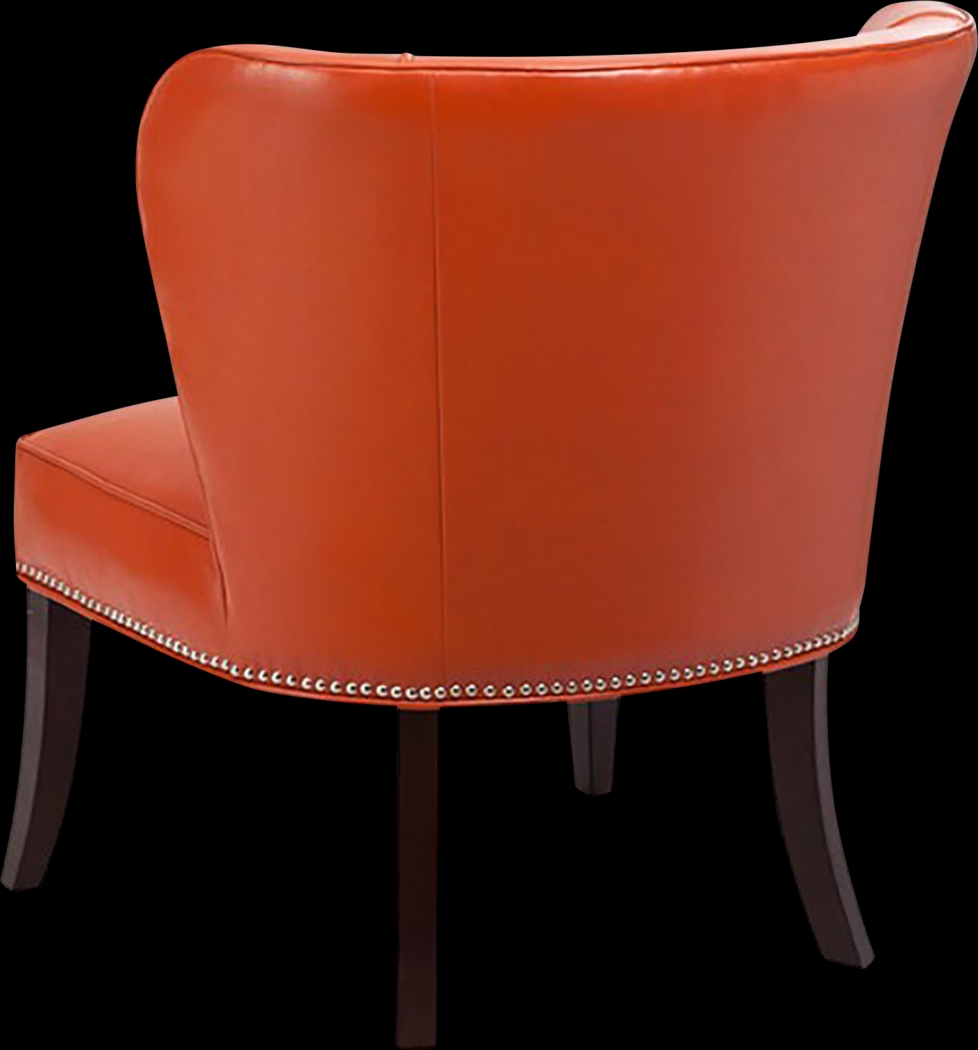 Wallach Orange Armless Accent Chair - Thumbnail - Image 5