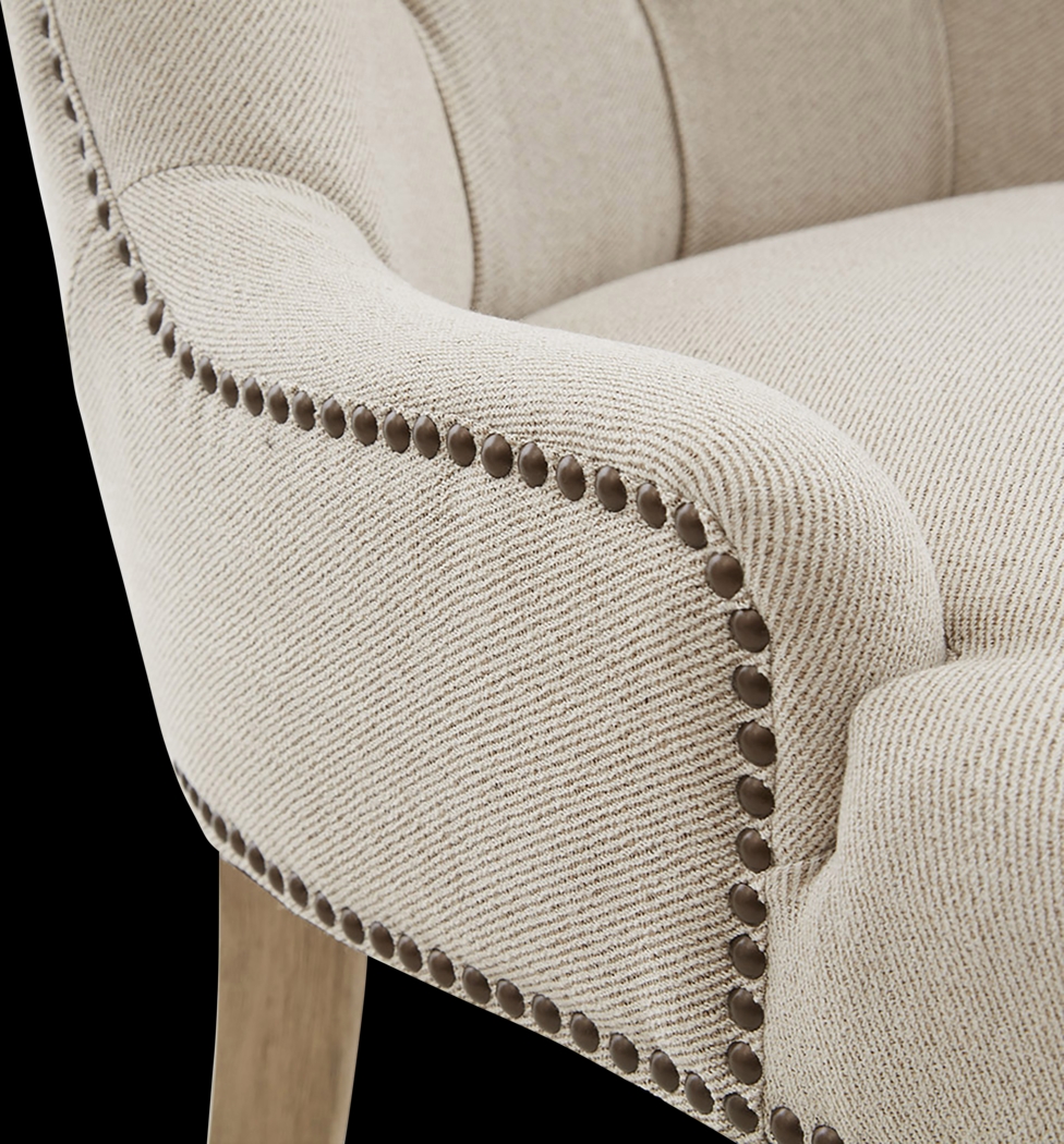 Wallbridge Beige Accent Chair - Thumbnail - Image 7