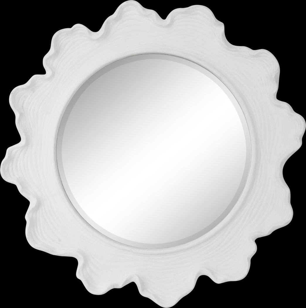 Walldron White Wall Mirror - Thumbnail - Image 3