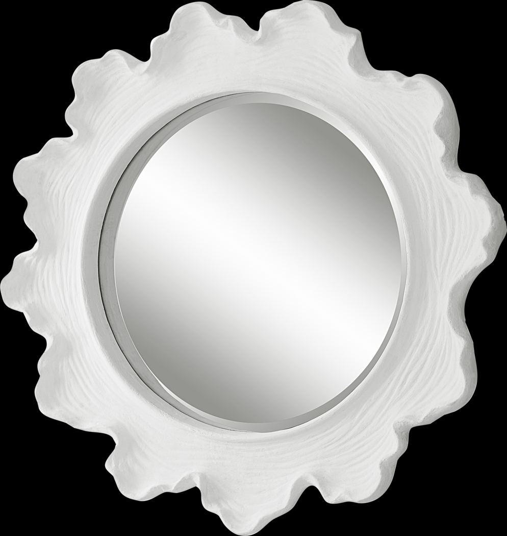 Walldron White Wall Mirror - Thumbnail - Image 1