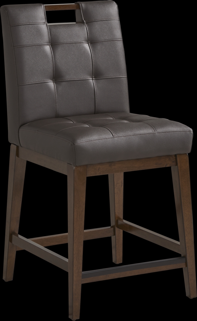 Walstead Place Brown 6 Pc Counter Height Dining Room with Brown Bench and Barstools - Thumbnail - Image 8