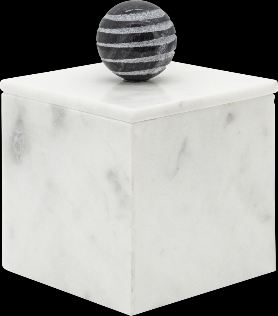 Wampold White Large Decorative Box - Thumbnail - Image 1