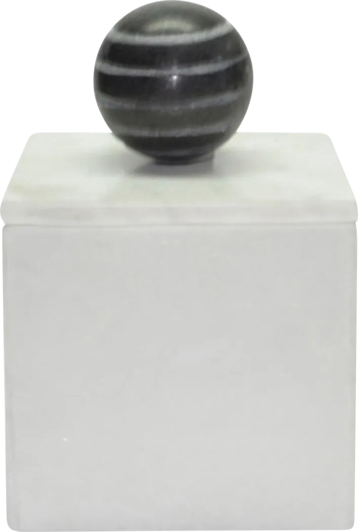 Wampold White Small Decorative Box - Thumbnail - Image 1