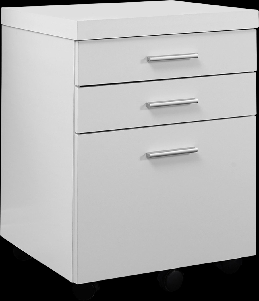Wampton White File Cabinet - Thumbnail - Image 1