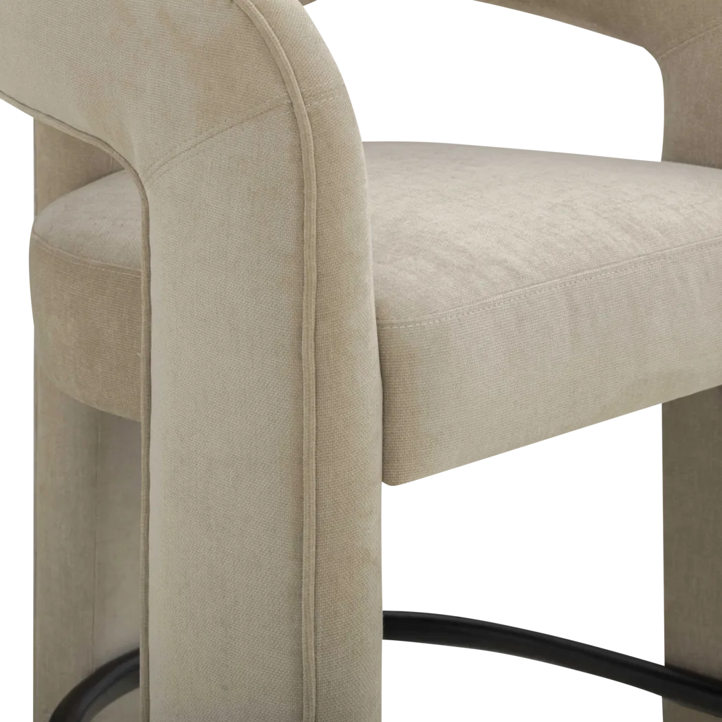 Wanaao Beige Barstool - Thumbnail - Image 4