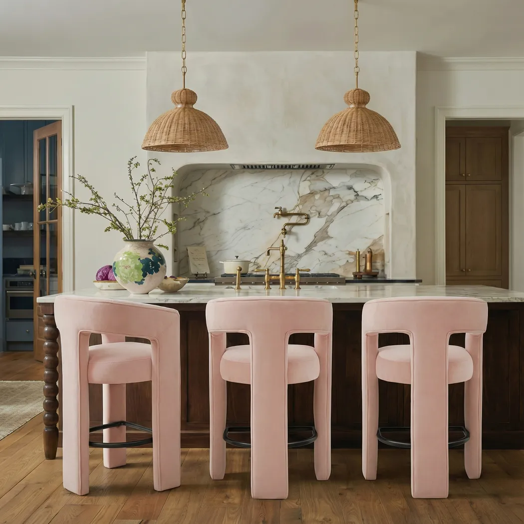 Wanaao Blush Counter Height Stool - Thumbnail - Image 2