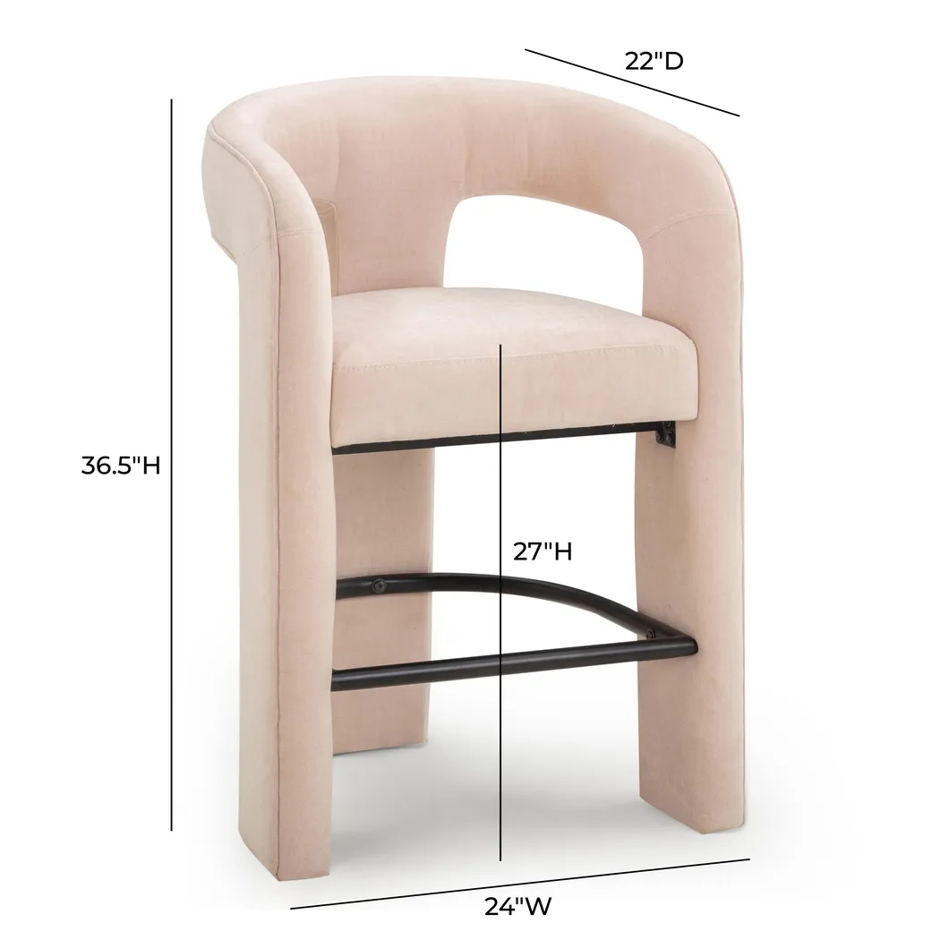 Wanaao Blush Counter Height Stool - Thumbnail - Image 6