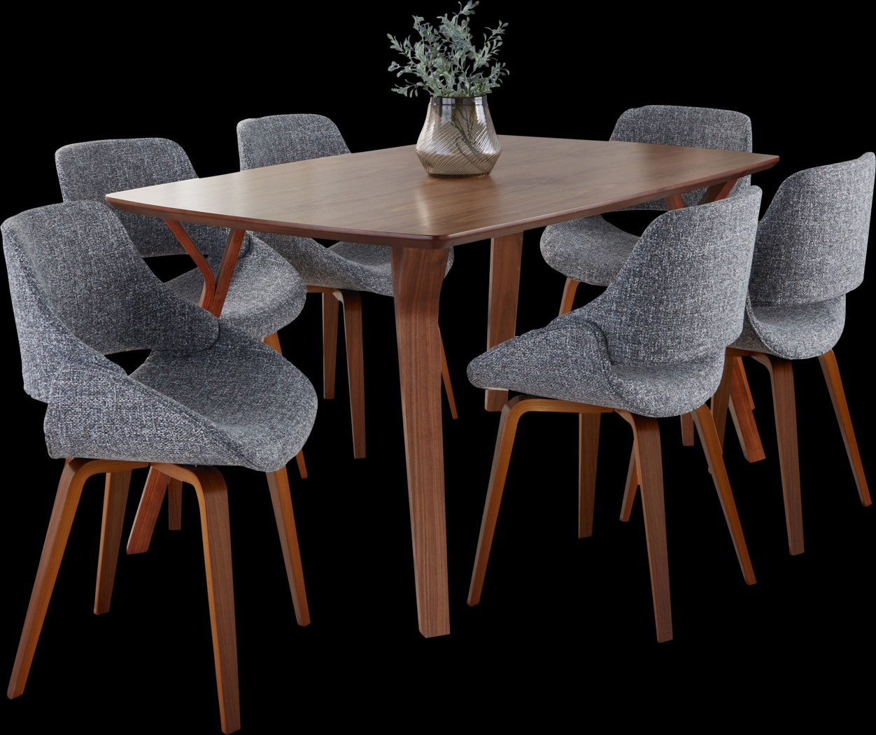 Wanay Gray 7 Pc Dining Set - Thumbnail - Image 3