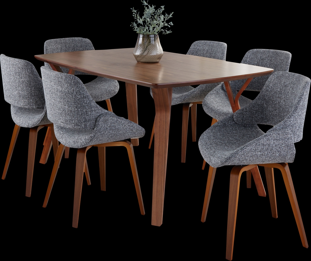 Wanay Gray 7 Pc Dining Set - Thumbnail - Image 1