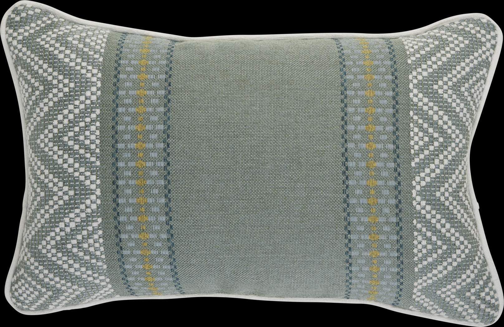Wanderer Surf Celadon Indoor/Outdoor Accent Pillow - Thumbnail - Image 1
