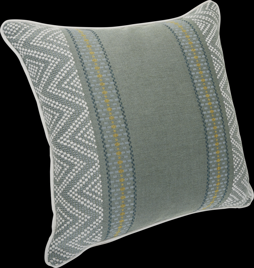 Wanderer Surf Celadon Indoor/Outdoor Accent Pillow, Set of 2 - Thumbnail - Image 2