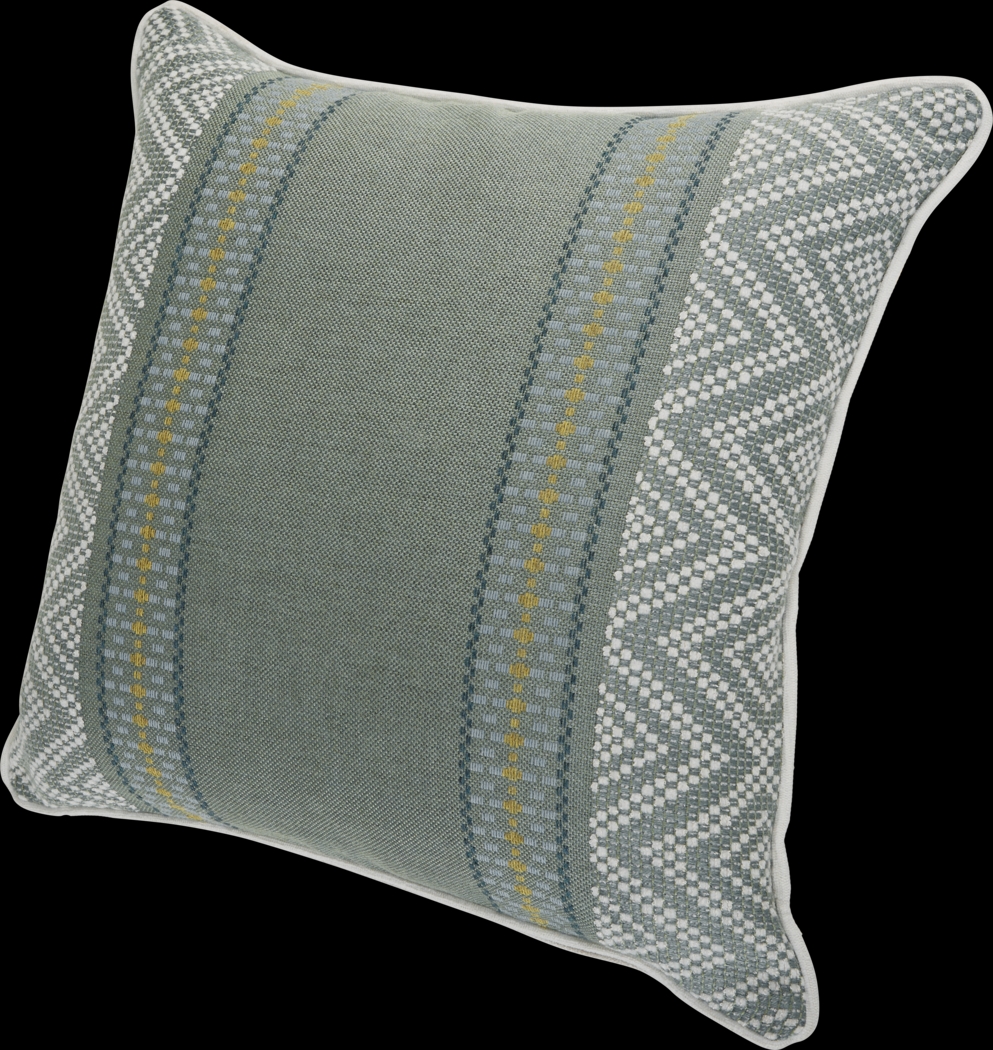 Wanderer Surf Celadon Indoor/Outdoor Accent Pillow, Set of 2 - Thumbnail - Image 3