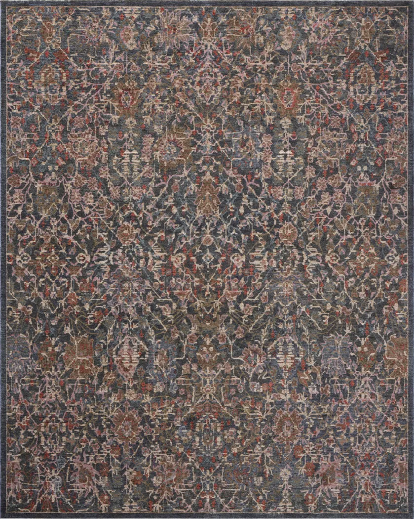 Wanderwell Blue Polyester Fabric Rug | Rooms to Go