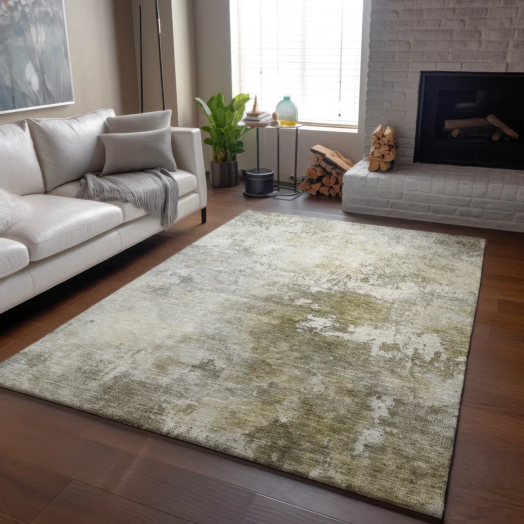 Wandi Tan 5' x 8' Machine Washable Rug - Thumbnail - Image 2