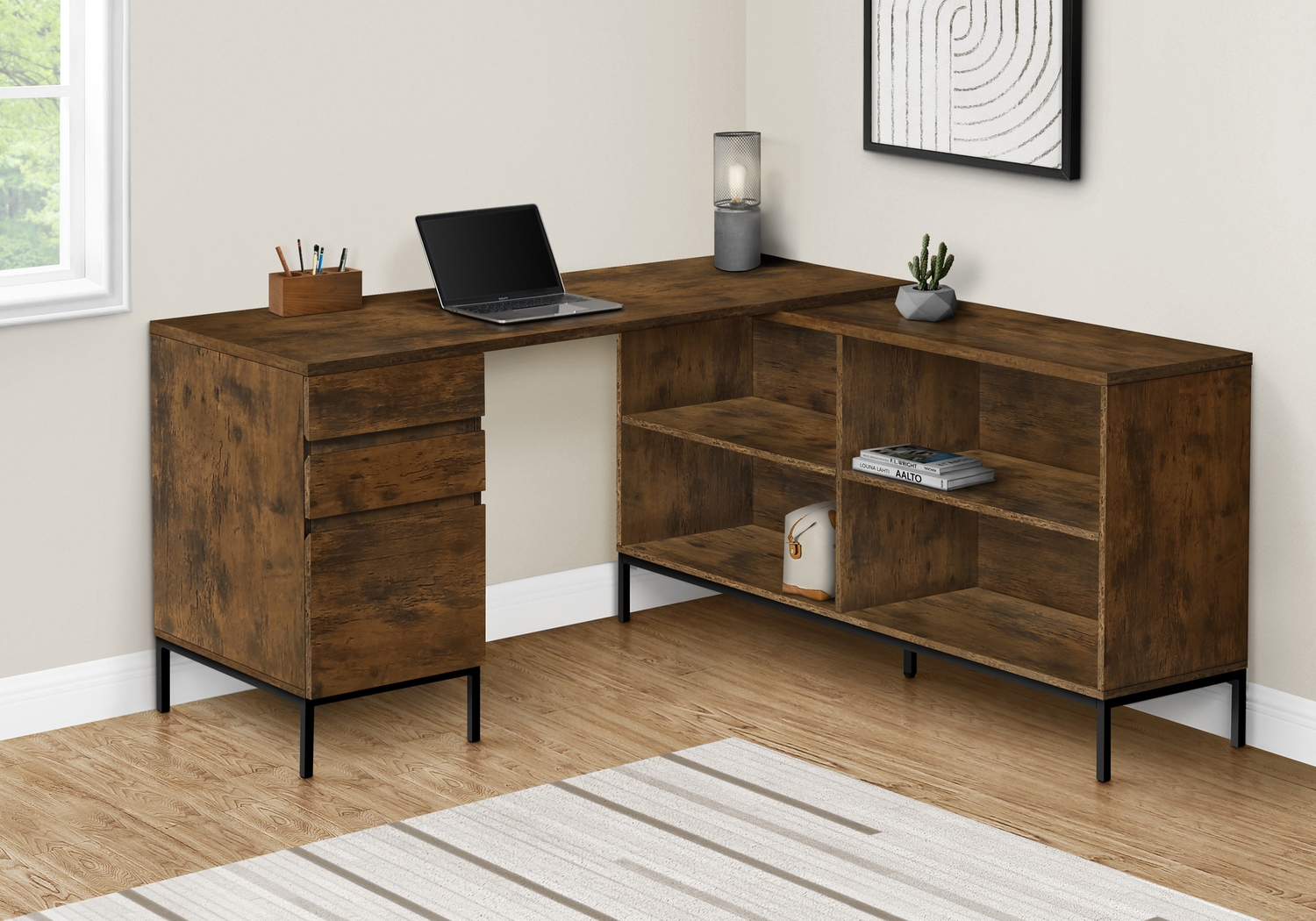 Wandsworth Brown Desk - Thumbnail - Image 2