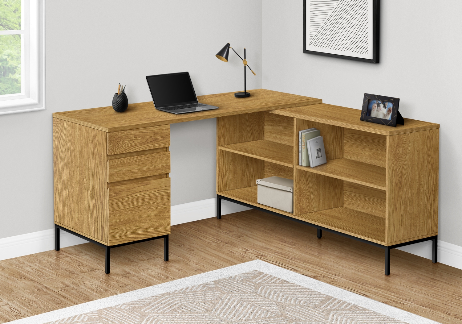 Wandsworth Oak Desk - Thumbnail - Image 2