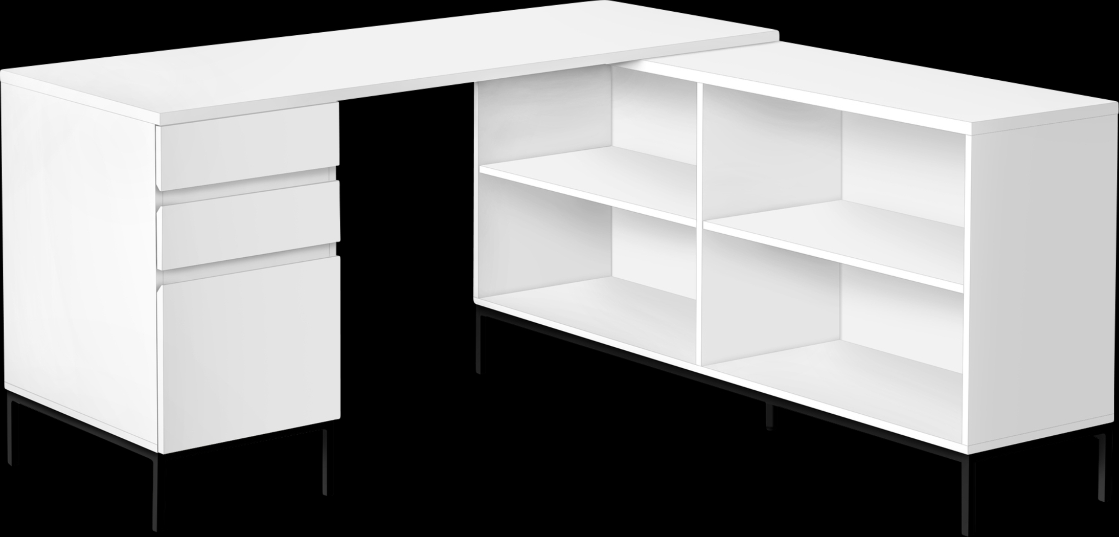 Wandsworth White Desk - Thumbnail - Image 1