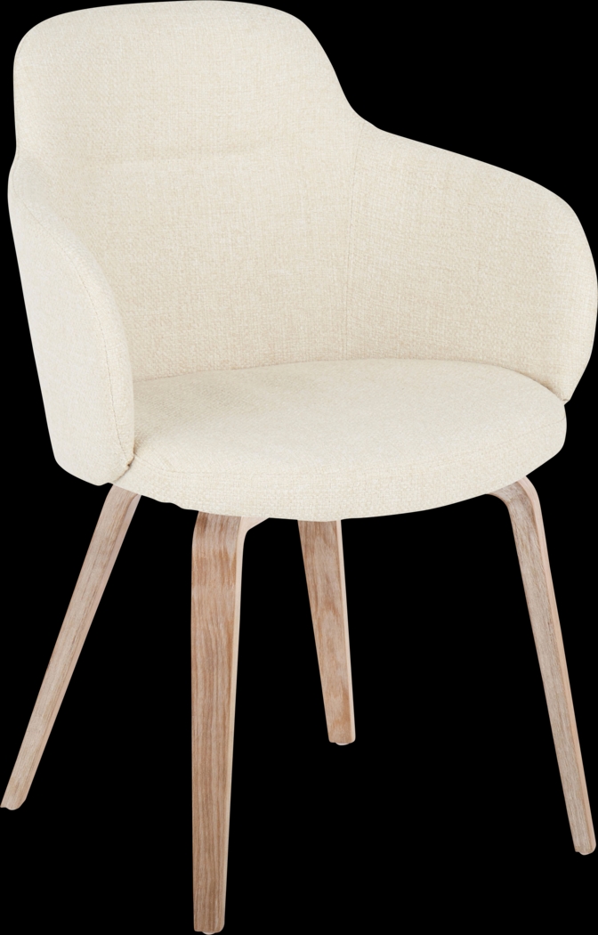 Waneden I Cream Side Chair, Set of 2 - Thumbnail - Image 3
