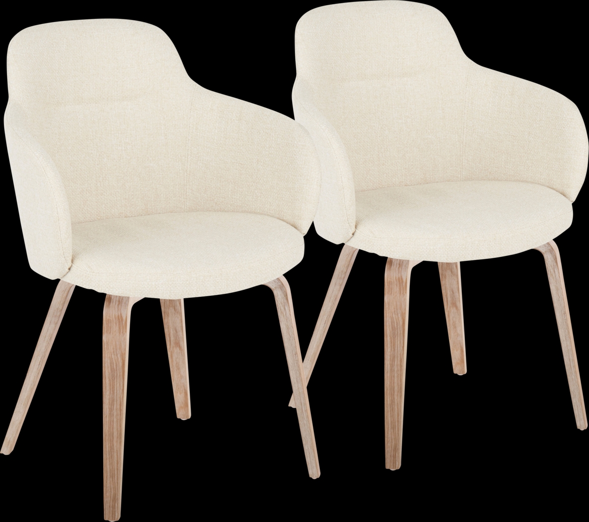 Waneden I Cream Side Chair, Set of 2 - Thumbnail - Image 1
