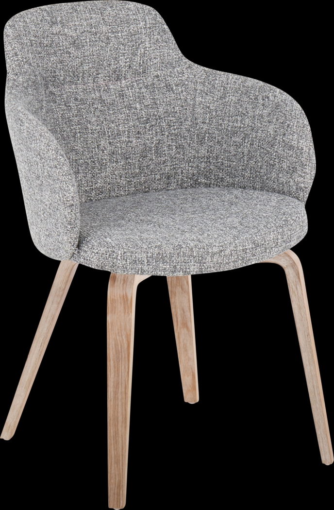 Waneden I Gray Side Chair, Set of 2 - Thumbnail - Image 3