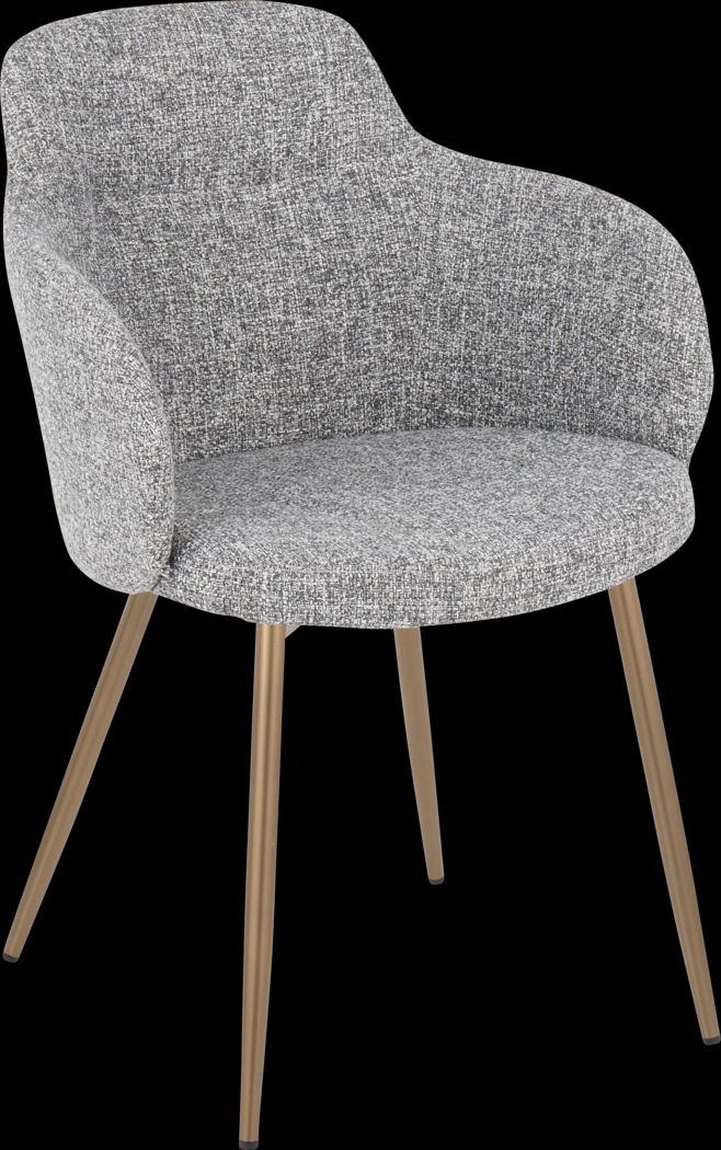 Waneden II Gray Side Chair, Set of 2 - Thumbnail - Image 3