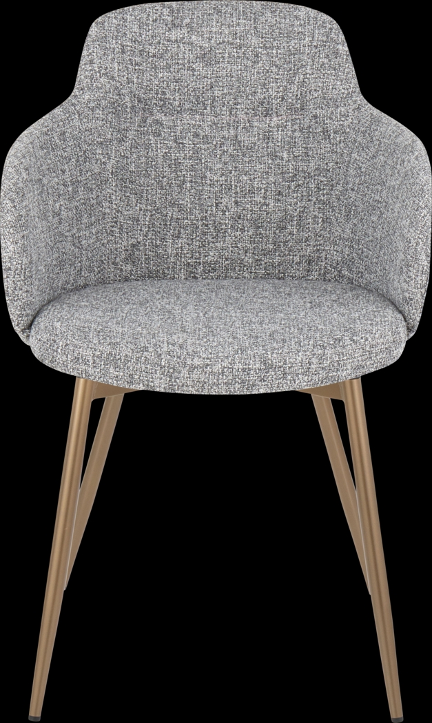 Waneden II Gray Side Chair, Set of 2 - Thumbnail - Image 4