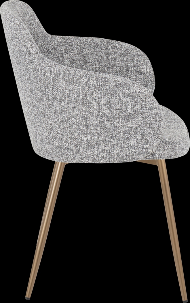 Waneden II Gray Side Chair, Set of 2 - Thumbnail - Image 7