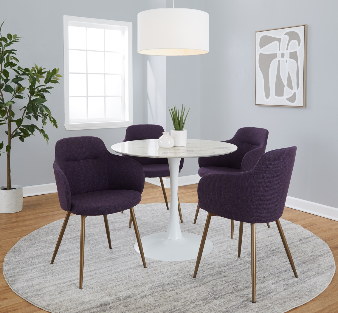 Waneden II Purple Side Chair, Set of 2 - Thumbnail - Image 8
