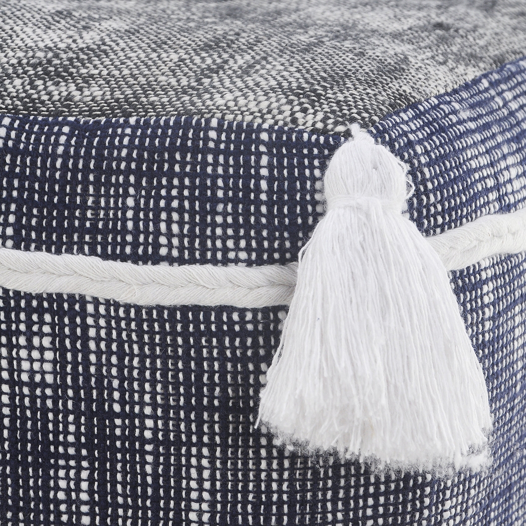 Wanella Blue/White Pouf - Thumbnail - Image 6