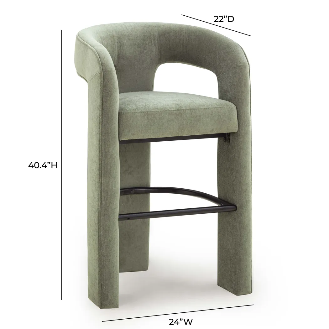 Wannaao Green Bar Stool - Thumbnail - Image 5