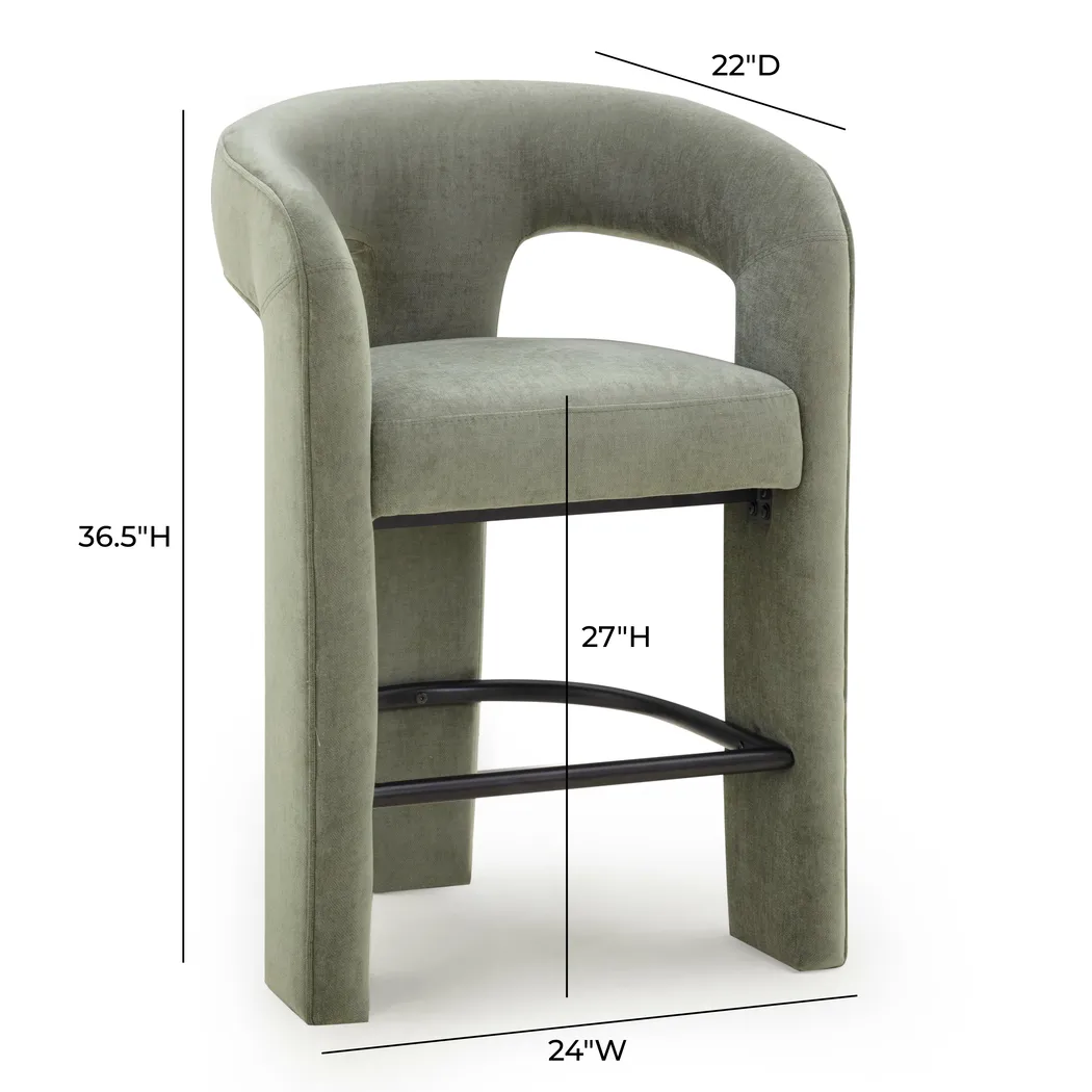 Wannaao Green Counter Height Stool - Thumbnail - Image 5