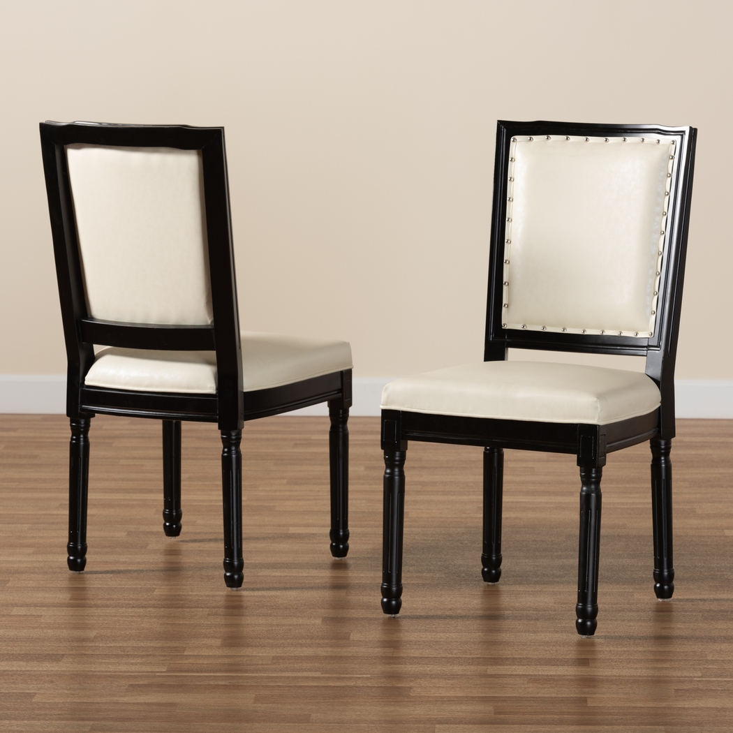 Wanskuck Black Side Chair, Set of 2 - Thumbnail - Image 2
