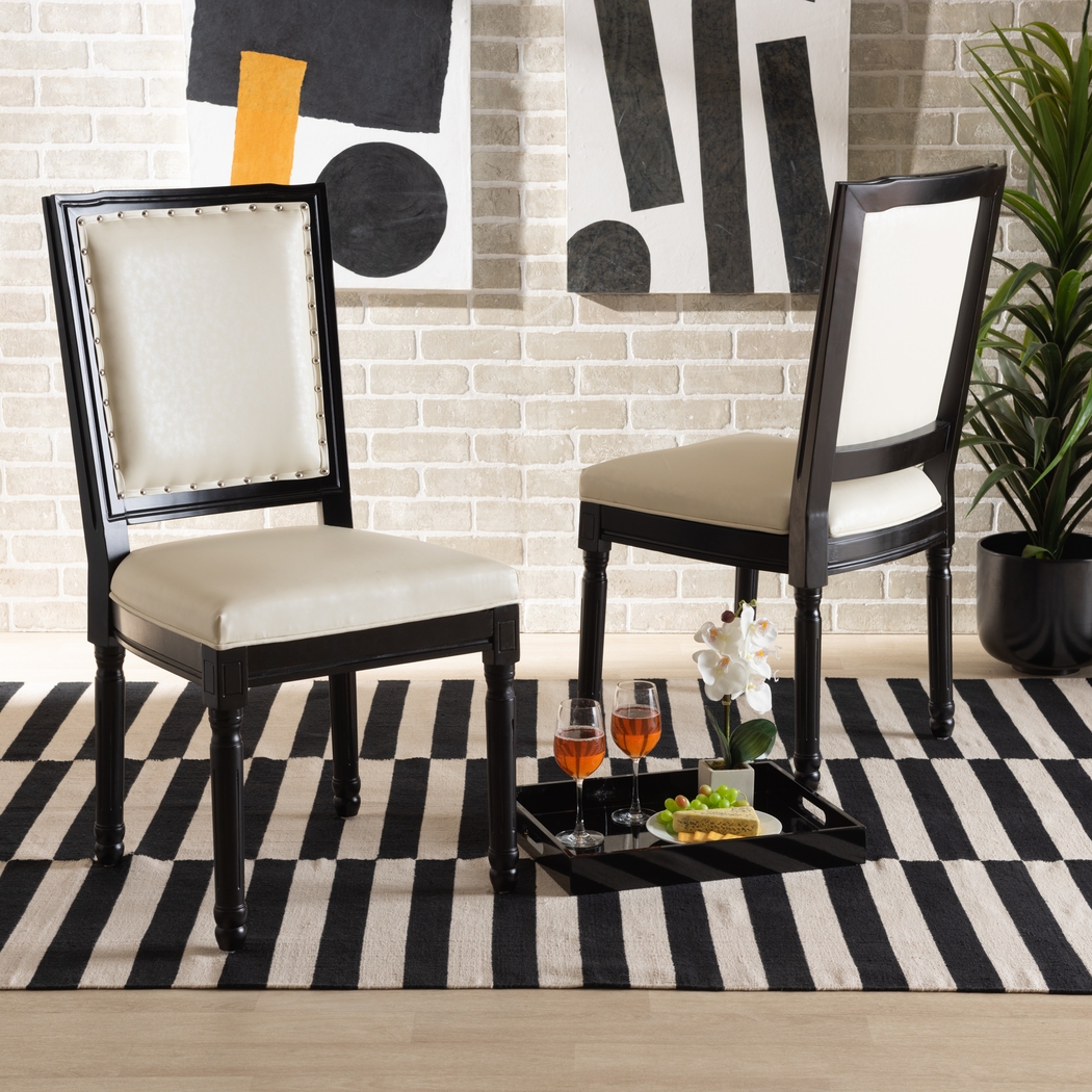 Wanskuck Black Side Chair, Set of 2 - Thumbnail - Image 3