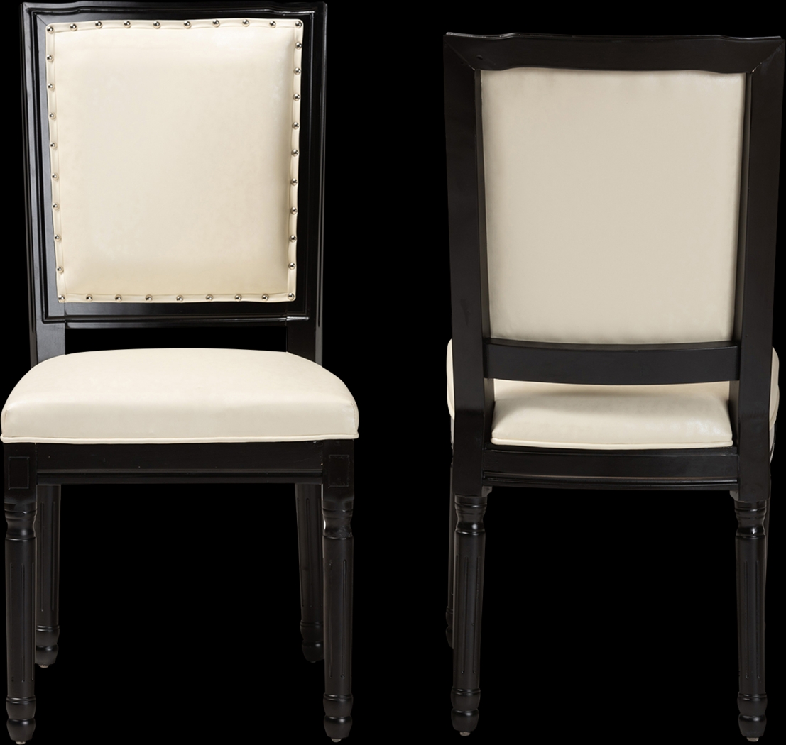 Wanskuck Black Side Chair, Set of 2 - Thumbnail - Image 4