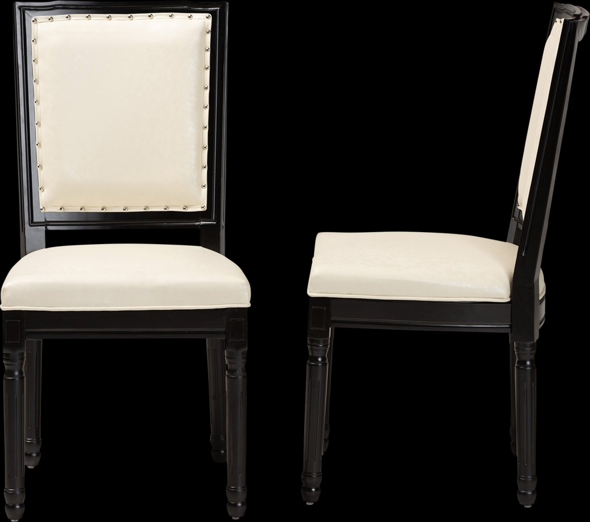 Wanskuck Black Side Chair, Set of 2 - Thumbnail - Image 5