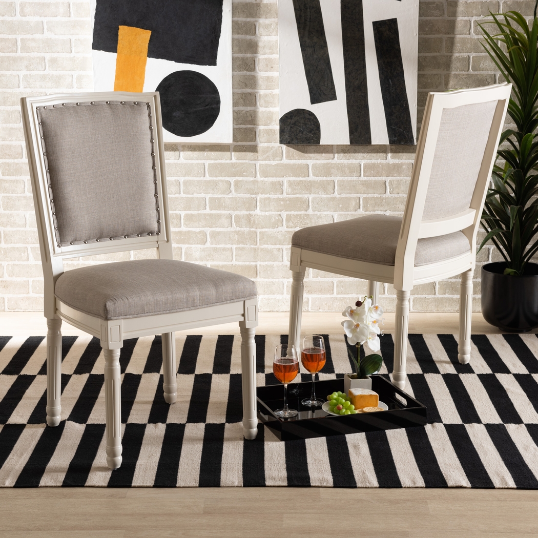 Wanskuck White Side Chair, Set of 2 - Thumbnail - Image 3