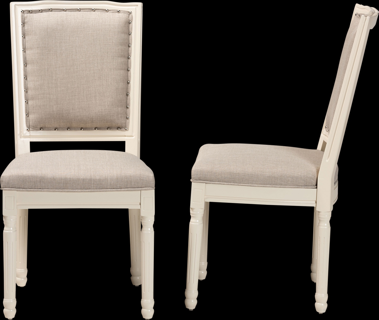Wanskuck White Side Chair, Set of 2 - Thumbnail - Image 5