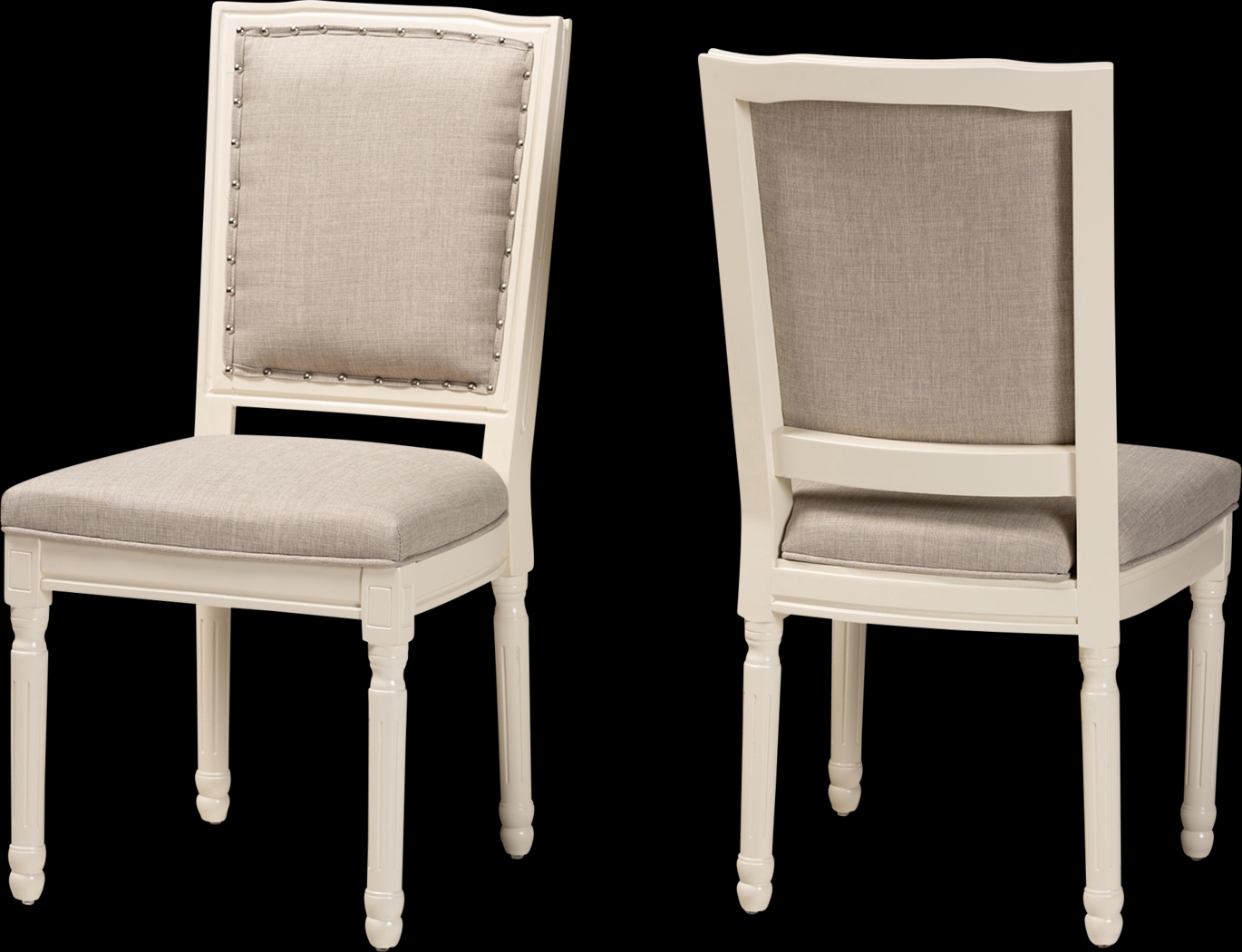 Wanskuck White Side Chair, Set of 2 - Thumbnail - Image 1