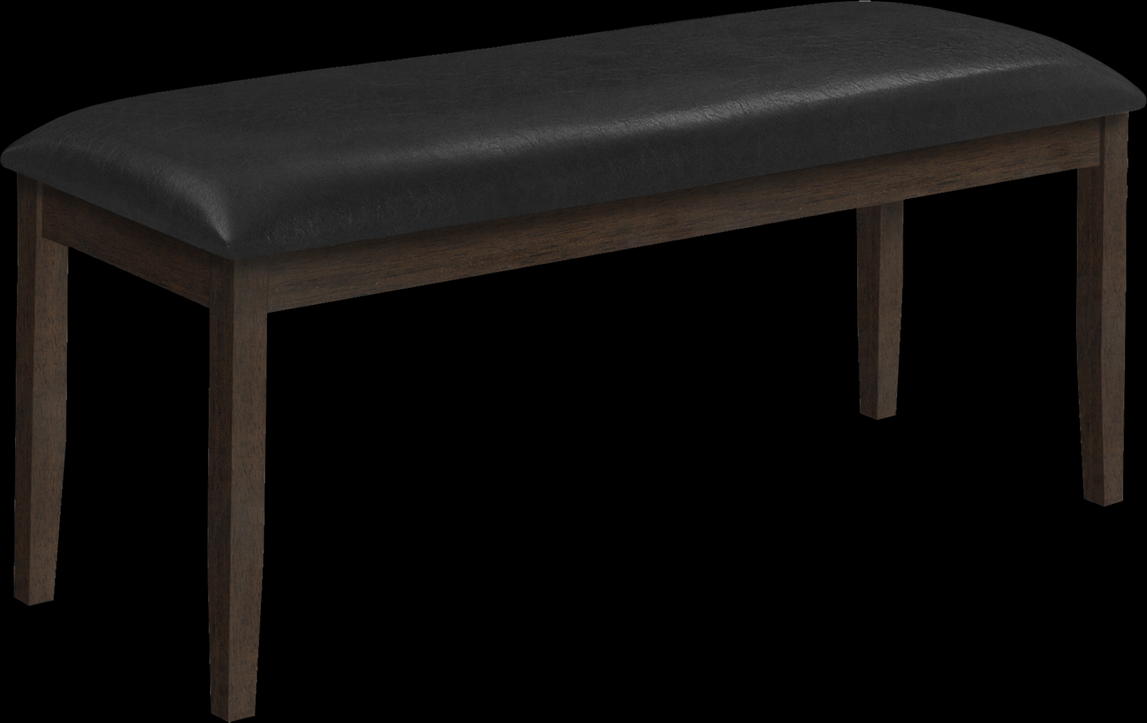 Wansley Black Dining Bench - Thumbnail - Image 1